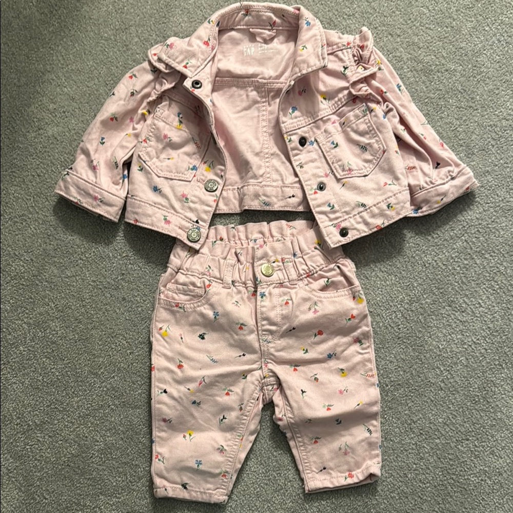 Kids Pink Jacket & Pants Set